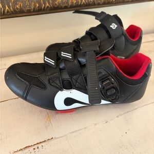 Peloton Black and Red Cycling Shoes